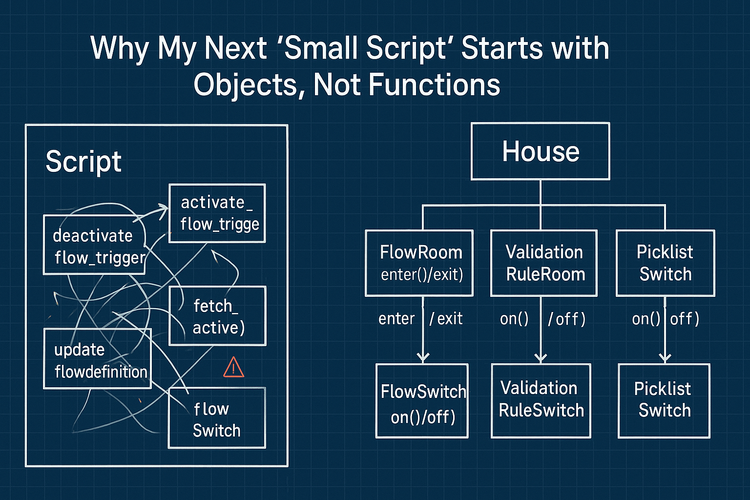 Why My Next ‘Small Script’ Starts with Objects, Not Functions